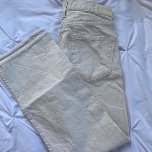 Citizens of Humanity Off-White jeans size 27 Parker relaxed cuffed cropped